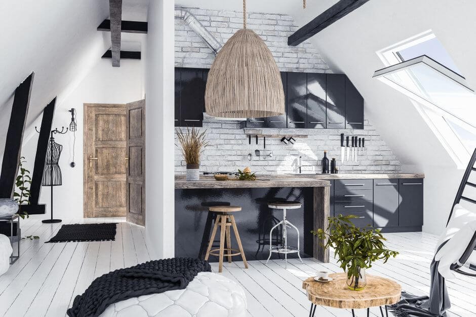 dachgeschoss-küchen